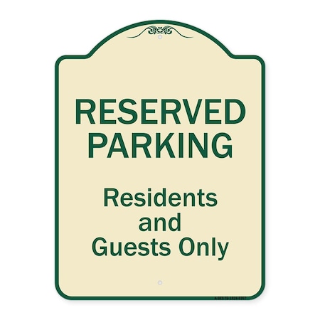 Designer Series-Reserved Parking-Residents And Guests Only